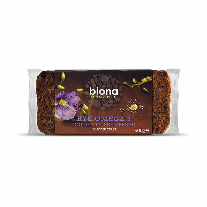 BIONA RYE BREAD OMEGA 3 500G Eat Well